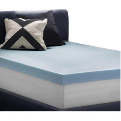 Матрас LUCID LU40QQ30GT Gel Memory Foam Vented Design Super Plush Queen Memory Foam Mattress Topper - Blue