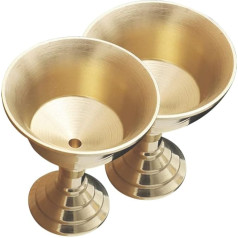 PATKAW латунь масло лампы держатель тибетский чай свет свечи держатель золотой свечи чаша держатель топленое масло потир потир потир буддийс