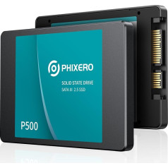 PHIXERO Высокопроизводительный 2,5-дюймовый твердотельный накопитель 500 МБ/ 256 ГБ Идеально подходит для настольных компьютеров, ноутбуков, унив