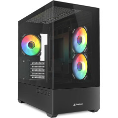 Sharkoon MK6 RGB PC Case Micro ATX Black