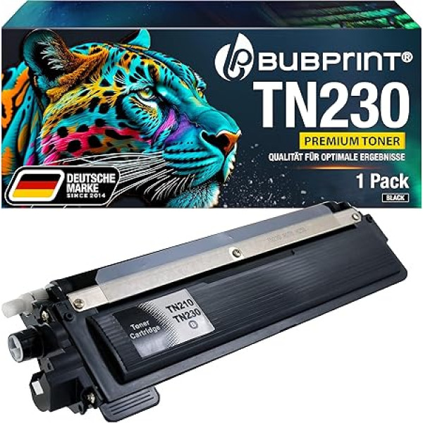 Bubprint Тонер совместимый с Brother TN-230 BK TN-230BK TN230BK TN 230BK для DCP-9010CN HL-3040CN HL-3070CW HL-3075CW MFC-9120CN MFC-9320CW черный