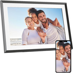 AGFA Photo - Цифровая фоторамка HD WiFi Realiview 10 дюймов 32 Гб, сенсорный экран, погода, часы, настенное крепление, подключение к интернету, мультимедий