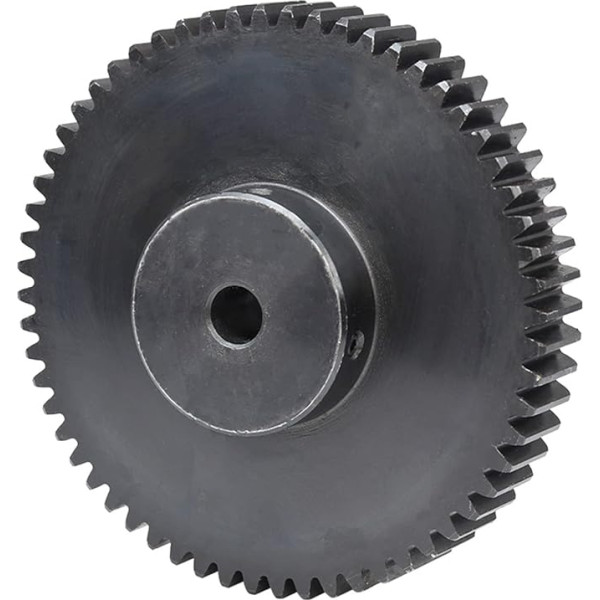RC-Car-Getriebe, Stirnradgetriebe, Motorritzel, 1 Stück 2 Module 55/56 Zähne Kohlenstoffstahl-Stirnrad mit abgestufter Plattform, Kraftübertragungs-Stirnräder for Zahnstangen, 2 Module 55 Zähne(2 Modu