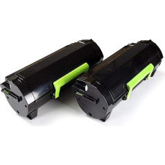 Green2Print Тонер Twin Pack 2 картриджа 2 x 20000 страниц Заменяет Lexmark 60F2X00, 602X, 60F0XA0, 600XA, 60F2X0E, 602XE Подходит для Lexmark MX510DE, MX511DE, MX511DTE, MX511DHE, MX611DE, MX611DE,