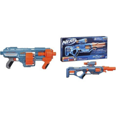 Бластер Nerf Elite 2.0 Shockwave RD-15, 30 дротиков Nerf и бластер Elite 2.0 Eaglepoint RD-8, барабан на 8 дротиков, съемный телескоп и съемный ствол, 16 дротиков Nerf, болты