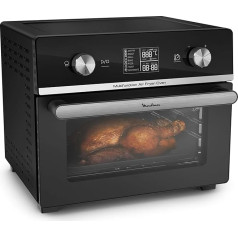 Moulinex Easy Fry Air Fryer Oven 20 L Духовой шкаф и фритюрница, объем 20 л, экономия до 70% электроэнергии, 10 автоматических программ, технология Extra Crisp, цифро