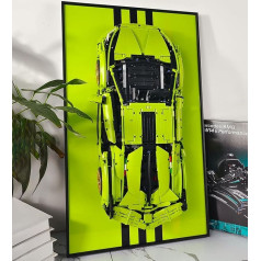 icuanuty дисплей настенный для Lego Technic Lamborghini Sián FKP 37 Racing Car 42115 (без моделей), совместим с Lego Lamborghini, идея подарка для Lego Car Wall Mount
