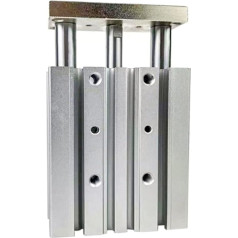 Пневматический люфтцилиндр, Mgpm20. Serienbohrung 20mm Strich 10-175mm Kolben Pneumotester для Zylinder DREI-Achsen-Doppel-Luft-Pneumatikzylinder für automatische Ausrüstung (Цвет : MGPM20X25, Размер : 0