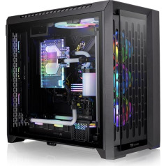 Корпус cte c750 full tower argb 14cmx3 закаленное стекло - черный