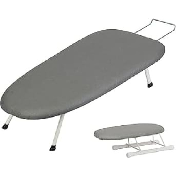 aleawol Настольная гладильная доска с мини-рукавами для гладильной доски, 60 x 37 см, маленькие гладильные доски со складными ножками и крючками,