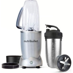 Набор из 8 предметов nutribullet 1200 - 1200 Вт - смешивание замороженных фруктов, орехов и мороженого - включает 1 x 900 мл изолированную стальную чашу, 1 