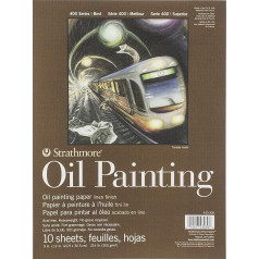 Strathmore 400 Series Oil Painting Pad, Natural White, 18
