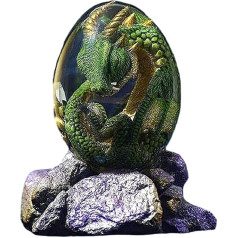 Kuashidai Lava Dragon Egg with Display Base - Dream Crystal Resin Dragon Egg Ornaments for Desktop Decor - Изысканный и уникальный сувенир