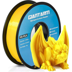 GIANTARM HS-PLA Filament 1.75mm PLA Filament for High Speed 3D Printing Fast Curing Better Liquidity 1kg Yellow