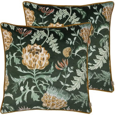 Подушка Evans Lichfield Chatsworth Velvet Feather Filled Artichoke Cushion (2 Pack)