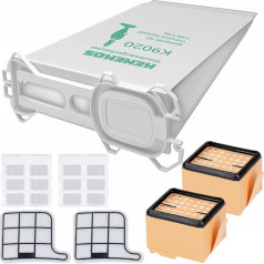 Kenekos 12 мешков для пылесоса из микрофлиса + 2 фильтра HEPA + 2 фильтра защиты двигателя + 12 x ароматизаторов Подходит для Vorwerk - Kobold 135/136 / 135SC / VK135 / VK1