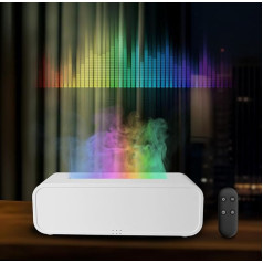 QKTYB Эфирное масло диффузор 7 цветов, пламя диффузор музыка активируется, без воды автоматическое выключение Арома диффузор, 3 времени преду