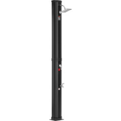 VEVOR Solar Shower 35 L Garden Shower 5 Bar Water Pressure Pool Shower 220 x 180 x 2170 mm Rain Shower with 15 x 15 cm Shower Head Camping Shower Outdoor Shower 1-2 People Ideal for Garden Patio Pool
