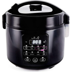 Yum Asia Kumo YumCarb Rice Cooker с керамической чашей и усовершенствованной системой Fuzzy Logic, 5 функций приготовления риса, 3 функции мультиварки, (5,5 чаш, 1 