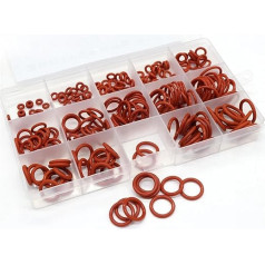 Коробка VMQ NBR FKM O Ring Set Gummi Washer Dichtungen Sortiment Rot/Schwarz/Grün O-Ring Dichtungen Set for Auto Dichtung(300Pcs NBR Black)