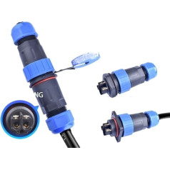 ASLVNEKGOR LD32 серии IP68 водонепроницаемый разъем мужские и женские гнезда 3/4/5/7/9/11-контактный разъем кабеля провода панели (LD32 квадратный 9P)