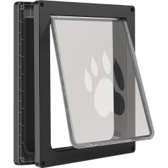 ‎Ceesc CEESC Dog Flap для крупных собак, погодоустойчивая дверь для кошек и собак до 45 кг, прочная, защелкивающаяся пластина в комплекте, подходит д