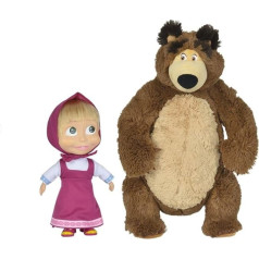 Simba 109301016 Маша и Медведь Набор плюшевых кукол Медведь большая плюшевая игрушка