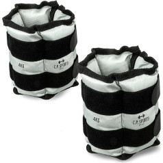 C.P.Sports Весовые манжеты пара (комплект из 2) или комбинированные пакеты для запястья и лодыжки, утяжелители для рук и ног, 0,5 кг - 8 кг, утяжелите