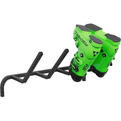 Настенный держатель для обуви QLS WB2 для 2 пар 64 см лыжных палок для скандинавской ходьбы с защитным резиновым покрытием для компактного хран