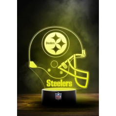 Большой брендинг Pittsburgh Steelers NFL светодиодная лампа свет логотип шлем изменение режима с 6 различных цветов