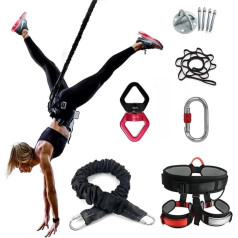 XWHAOB Гравитация йога тарзанка шнур сопротивление пояс набор подвесной тренажер тарзанка танец канат вес тела сопротивление система полное