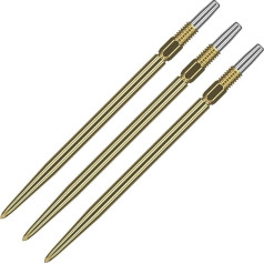 Target Darts Swiss Points, гладкие наконечники для дротиков Swiss Point (упаковка из 3) 40 мм, золото, сменные наконечники для дротиков, профессиональные аксе