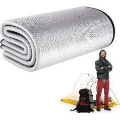 Термальный алюминиевый кемпинговый коврик - серебряный кемпинговый напольный коврик | алюминиевый спальный коврик | двусторонний коврик и