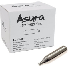 Резьбовые картриджи Asura 16g CO2 (упаковка из 20 штук)