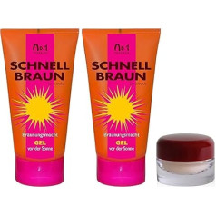 Joveka Schnellbraun Gel 2 x 150 мл + бесплатно 1 x Power Face Cream 5 мл в экономичной упаковке - Косметика Solarium