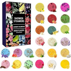 Календарь наступления 2024, рождественский календарь наступления ароматерапии для спа-релаксации, бомбы для душа с эфирными маслами, рождес