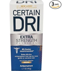 Certain Dri Антиперспирант твердый от чрезмерного потоотделения-1,7 унции (упаковка из 3)