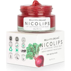NicoLips Combo Pack | Осветляющий скраб для губ Бальзам для губ для темных, сухих, потрескавшихся и поврежденных губ