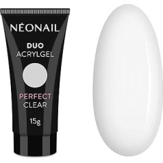 NeoNail Professional Duo Acrylic Gel 15 г Наращивание ногтей Искусственные ногти Моделирование ногтей Гель для наращивания (Perfect Clear)