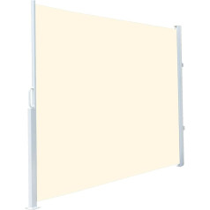 Royal Gardineer Privacy awning: Боковая маркиза 180 x 300 см, для сада, балкона и патио, бежевая (маркиза для патио, рулонные шторы, настенное крепление)