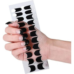 Französische Stile Gel Nagelaufkleber Nagellackstreifen Maniküre Aufkleber Gel Nagelfolien Tragbare Gel Nagelstreifen