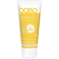 boep Sun Cream SPF 30 - Минеральная защита от солнца для детей и взрослых, веганская натуральная косметика, солнцезащитный крем без призраков (100 мл)