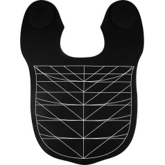 Lurrose Salon Hair Cutting Collar Cape, Hair Cutting Cape Angular and Straight Cutting Guidelines Hair Dye Cape for Hairdressing Black, Black, black