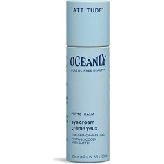 ATTITUDE Oceanly Heavy Duty Eye Cream, проверенные EWG ингредиенты растительного и минерального происхождения, веганские и без пластика, фито-успокоительны