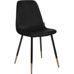 Atmosphera Createur D'interieur Atmosphera Tyka Chair Black Velvet Black