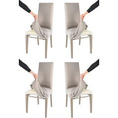 T M C S Tommychairs Jazz Мягкие стулья со съемной обивкой из лакированной древесины бука цвета капучино с мягкой обивкой и съемной тканевой обивкой ц