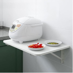 Generisch Складной стол для крепления к стене, для кухни, столовой, прачечной, плавающий стол с компактным дизайном, 60 x 50 см (Д x Ш).