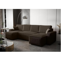Altdecor Угловой диван Ballaro U-образной формы с функцией сна и спальным местом, угловой диван, диван-кровать L-образной формы, раздвижной диван-кр