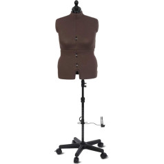 Adjustoform FG1103 Olivia 8 Piece Adjustable Dress Shape, Brown Textured Polycotton, Large (UK Dress Size 20-26)