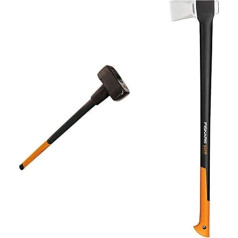 Кувалда Fiskars Вес 5 кг Углеродистая сталь XXL 1001618 и топор для раскалывания Длина 91 см Лезвие из высококачественной стали с антипригарным покр